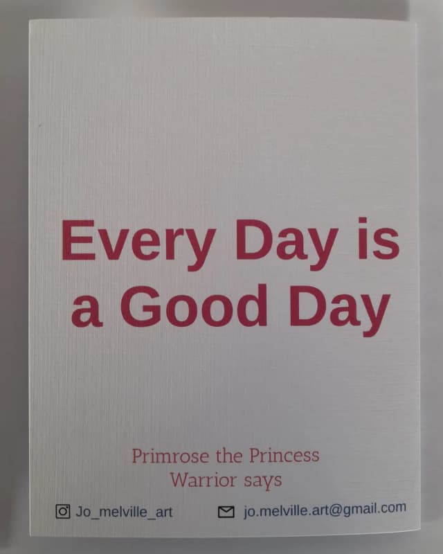 Primrose greeting card back